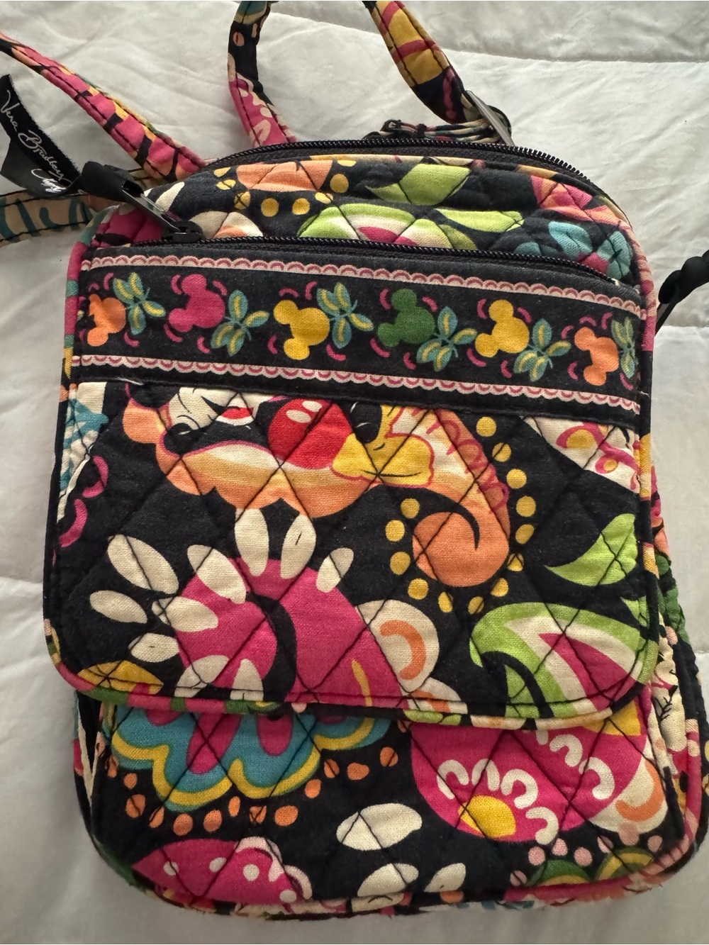 Vera Bradley Disney Quilted Floral Crossbody Bag